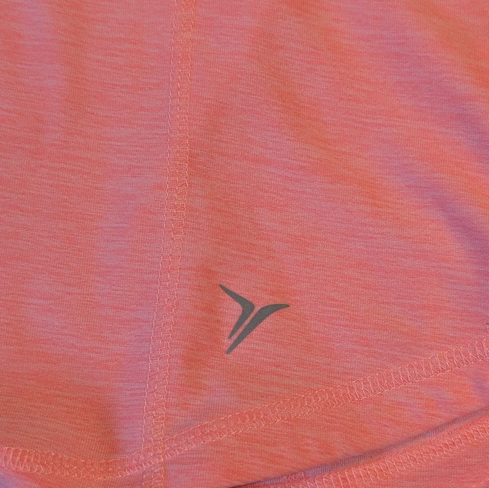 NWOT Old Navy Semi-Fit Half-Zip Long Sleeve Active Top – Bright Orange – M - Picture 2 of 6